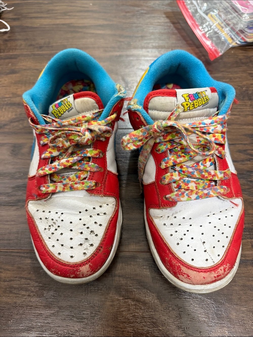 Nike Kids Red, White & Blue Fruit Pebbles Sneakers